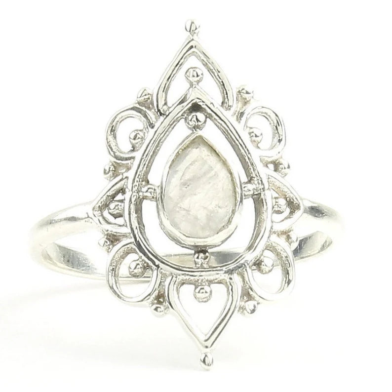 Hindi Moonstone Ring