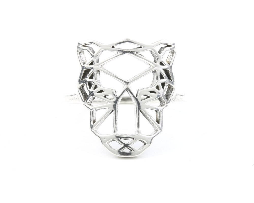 Geometric Tiger Ring