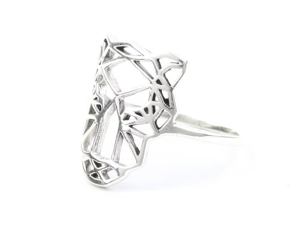 Geometric Tiger Ring