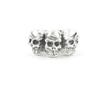 3 Skulls Ring