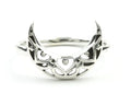 Mandala Moon Ring