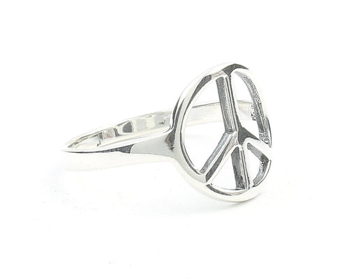 Small Peace Sign Ring