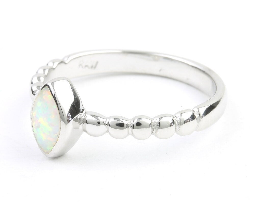 Snow Opal Ring