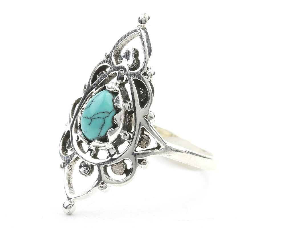 Turquoise Meru Ring