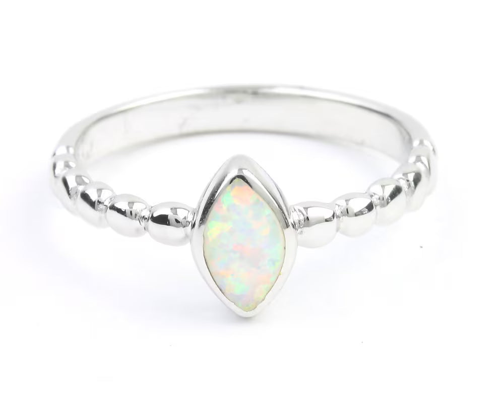 Snow Opal Ring