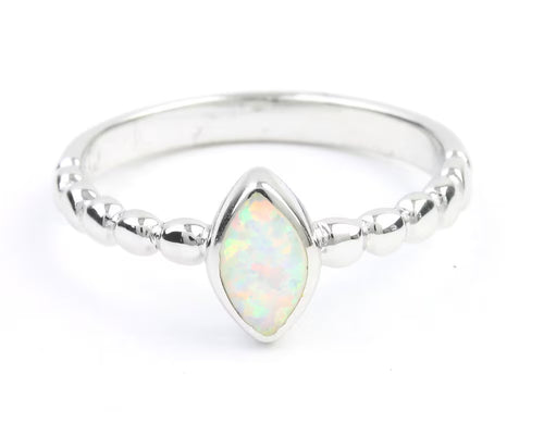 Snow Opal Ring