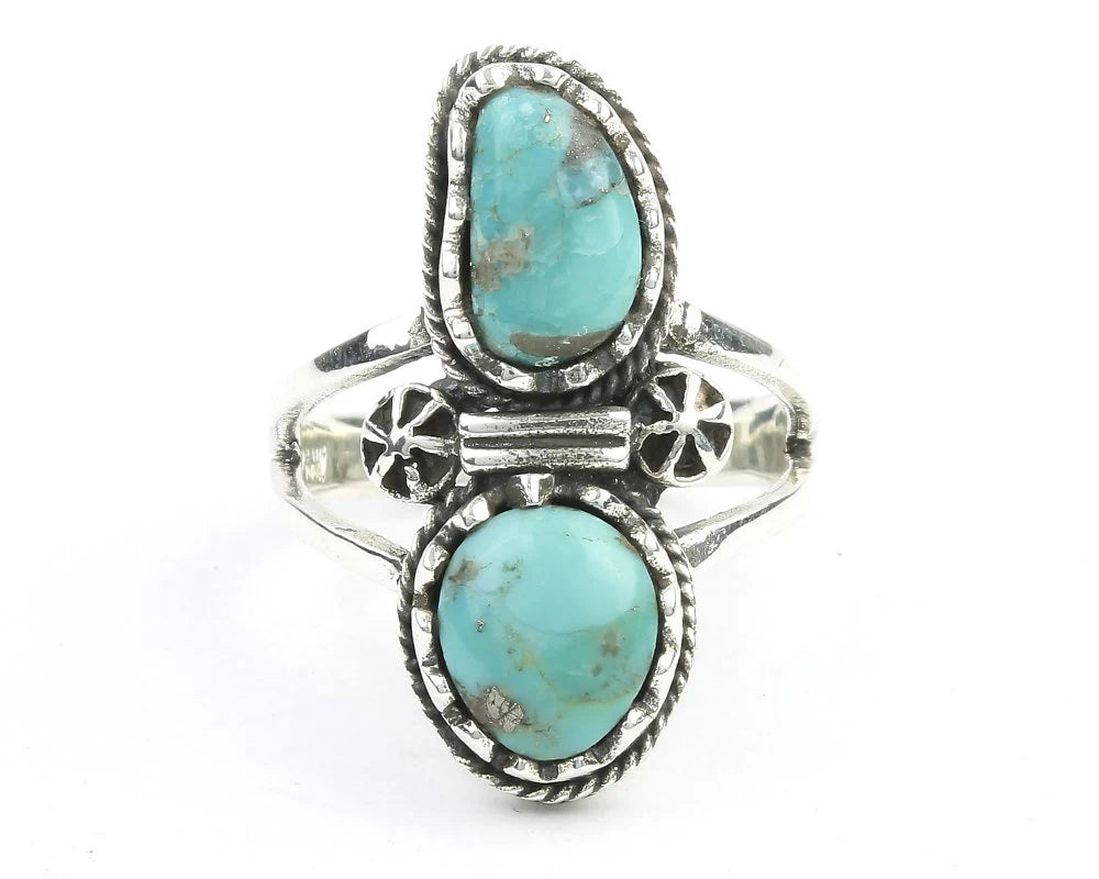 Turquoise Blossom Ring