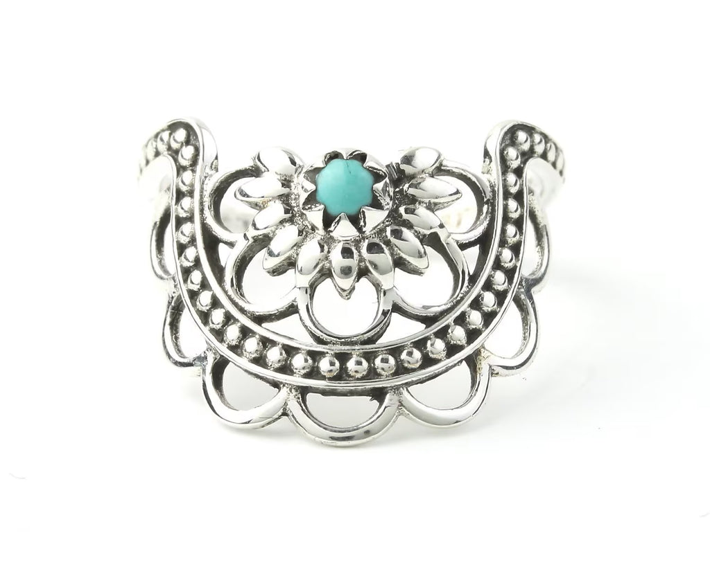 Turquoise Mandala Ring