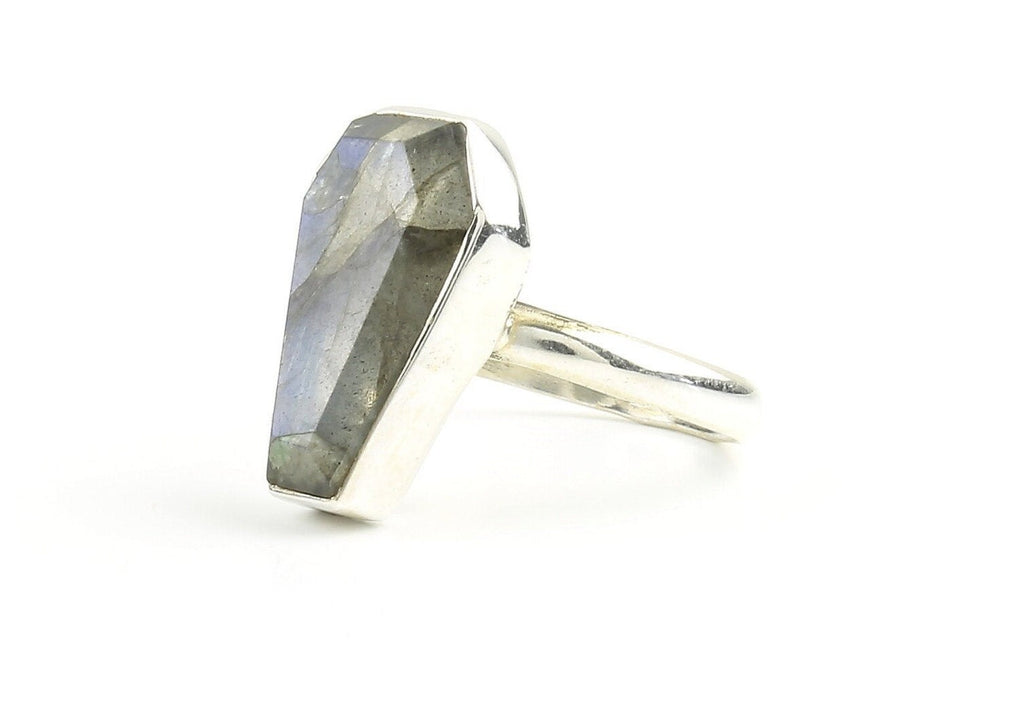Labradorite Coffin Ring