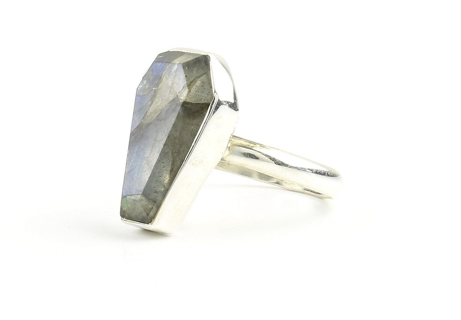 Labradorite Coffin Ring