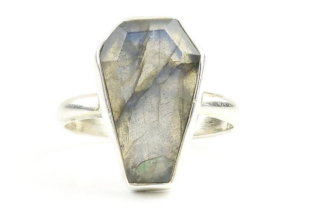 Labradorite Coffin Ring