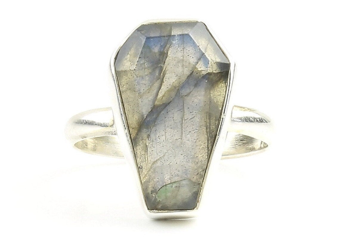 Labradorite Coffin Ring