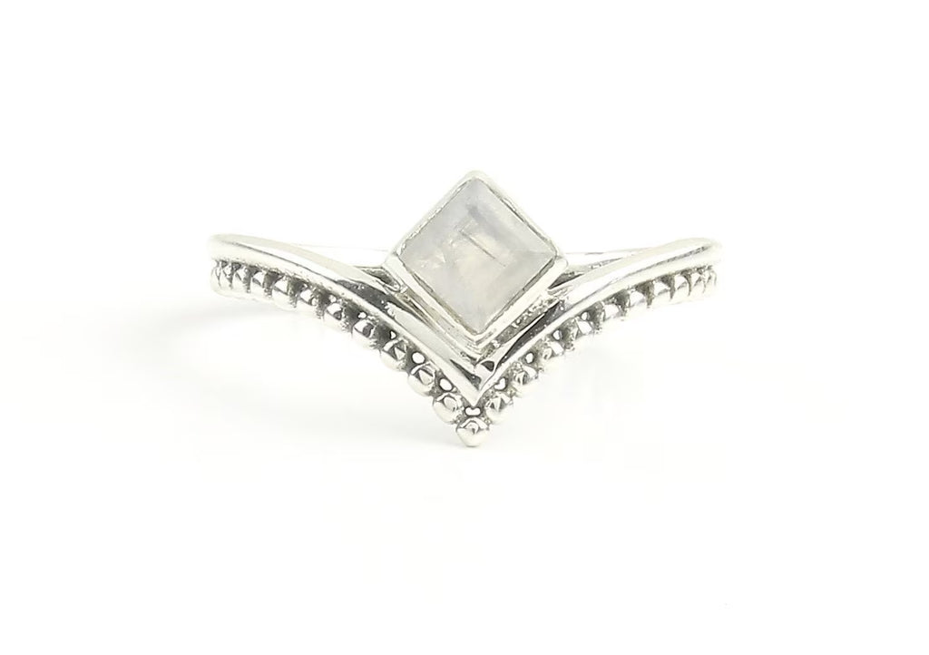 Marble Moonstone Ring