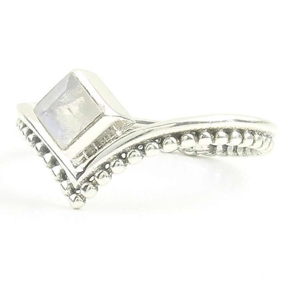 Marble Moonstone Ring