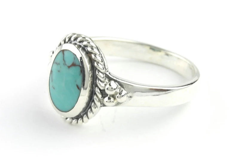 New Moon Turquoise Ring