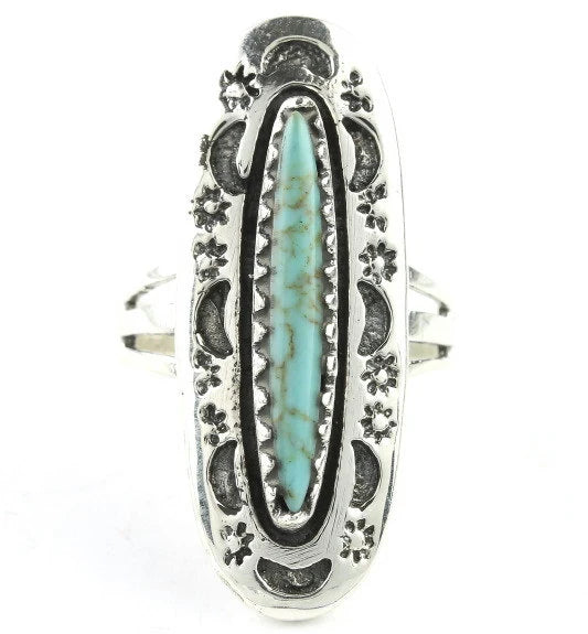 Rising Moon Turquoise Ring
