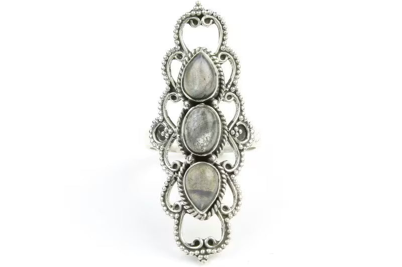 Ice Queen Labradorite Ring